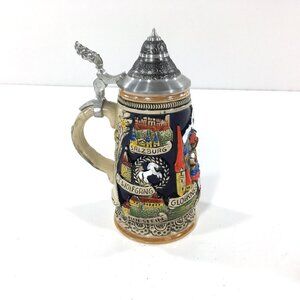 Beer Stein by King with Lid A-4889 // 6"
